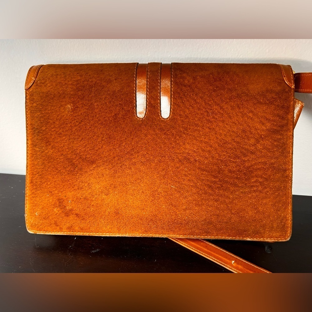Vintage Gucci 1960s gold hardware Brown Leather Shoulder purse Bag collectible - Picture 10 of 16